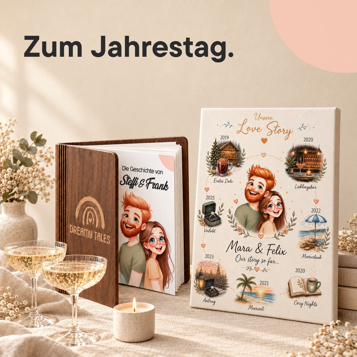 Jahrestag Geschenke aus eurer gemeinsamen Zeit
