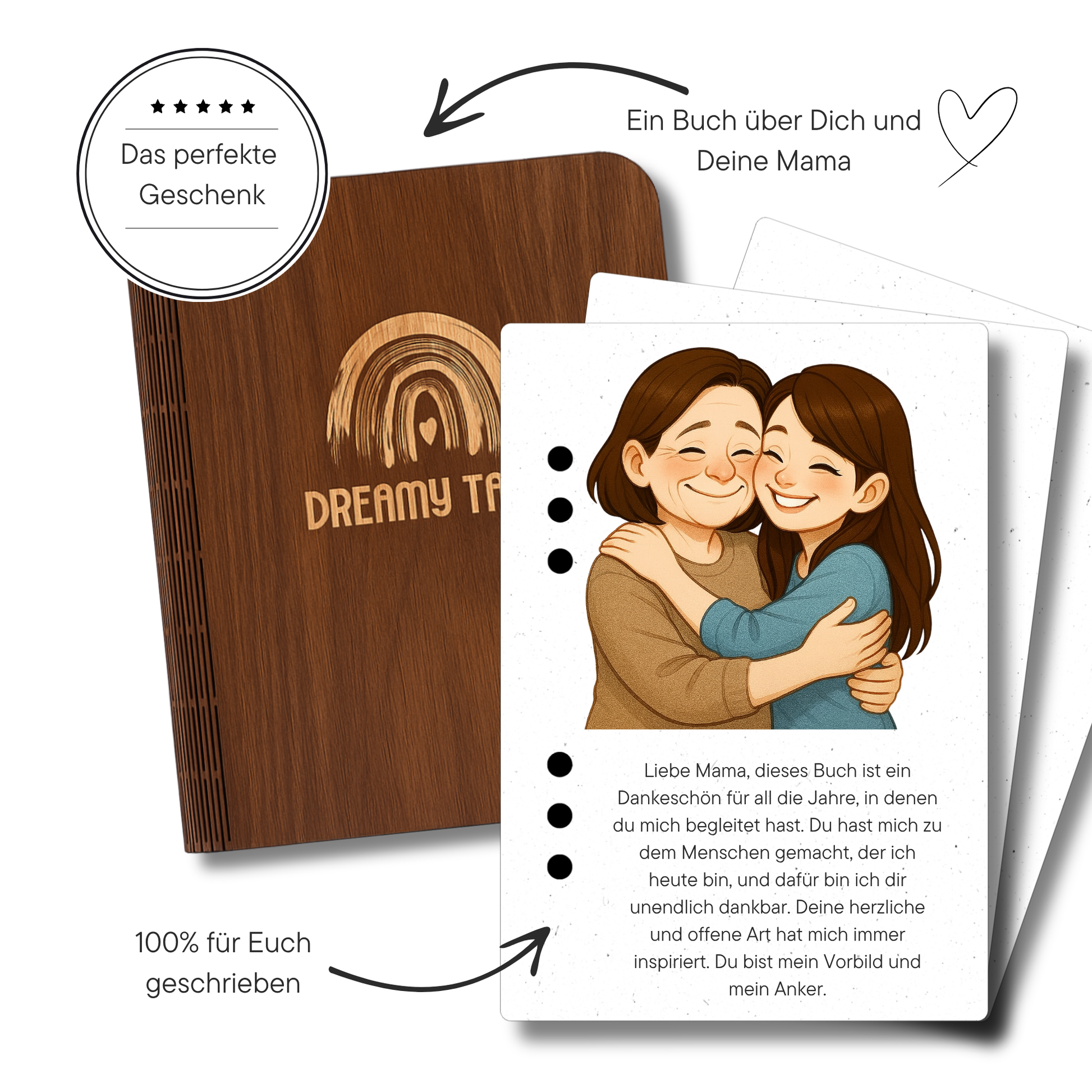 Du bist die beste, Mama | Geschenk für Mama | Personalisiertes Mama Buch zum 60. Geburtstag