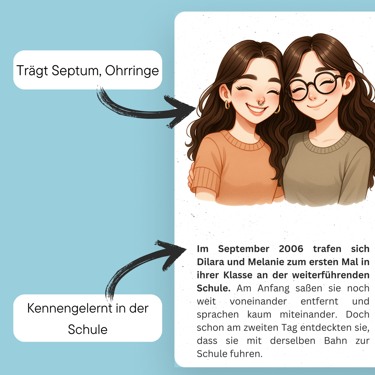 Beste Freunde: Durch Dick und Dünn I Personalisiertes Freundebuch - DreamyTales