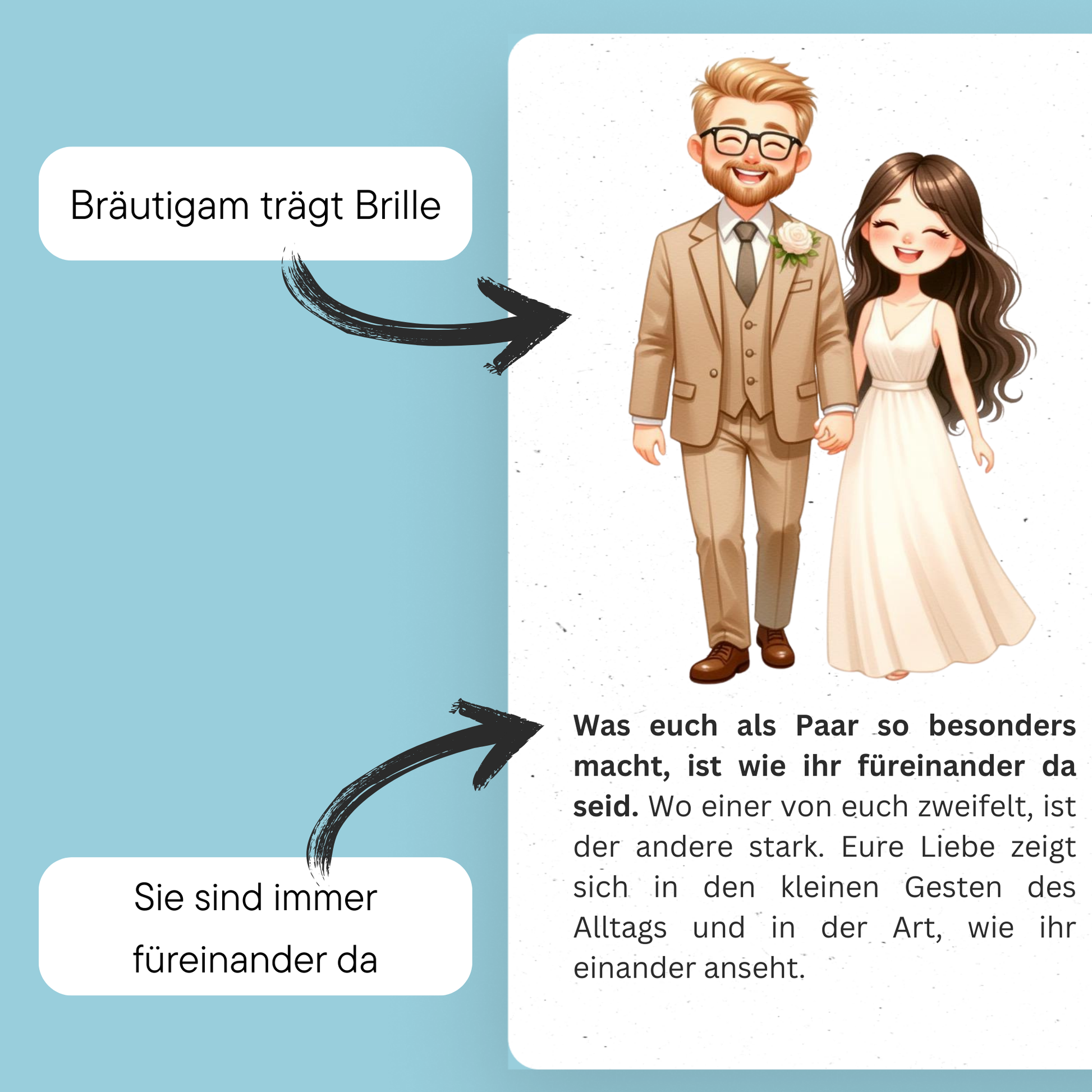 Personalisiertes Hochzeitsbuch Geschenk - DreamyTales