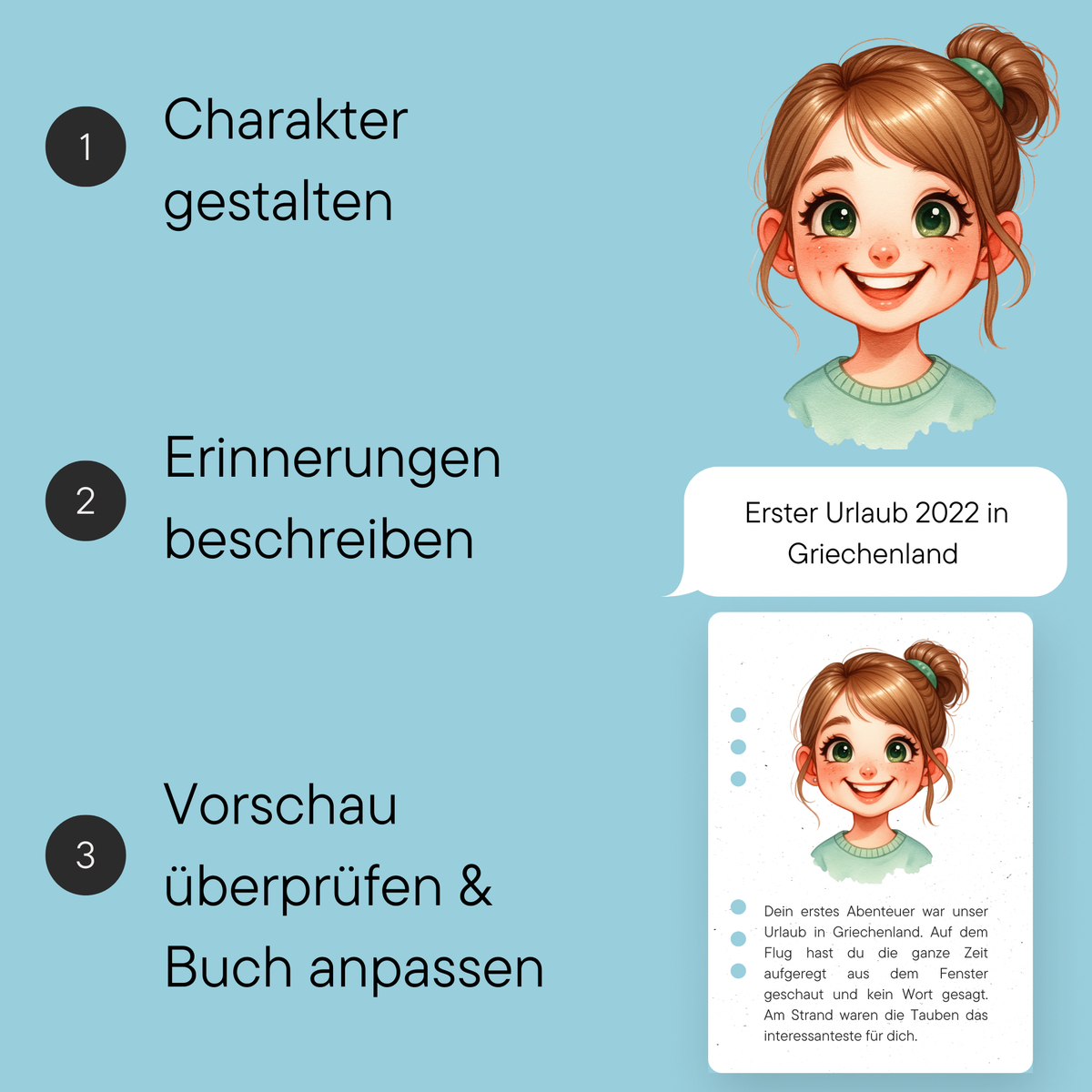Erinnerungsbuch für Kinder (2-6 Jahre) - DreamyTales