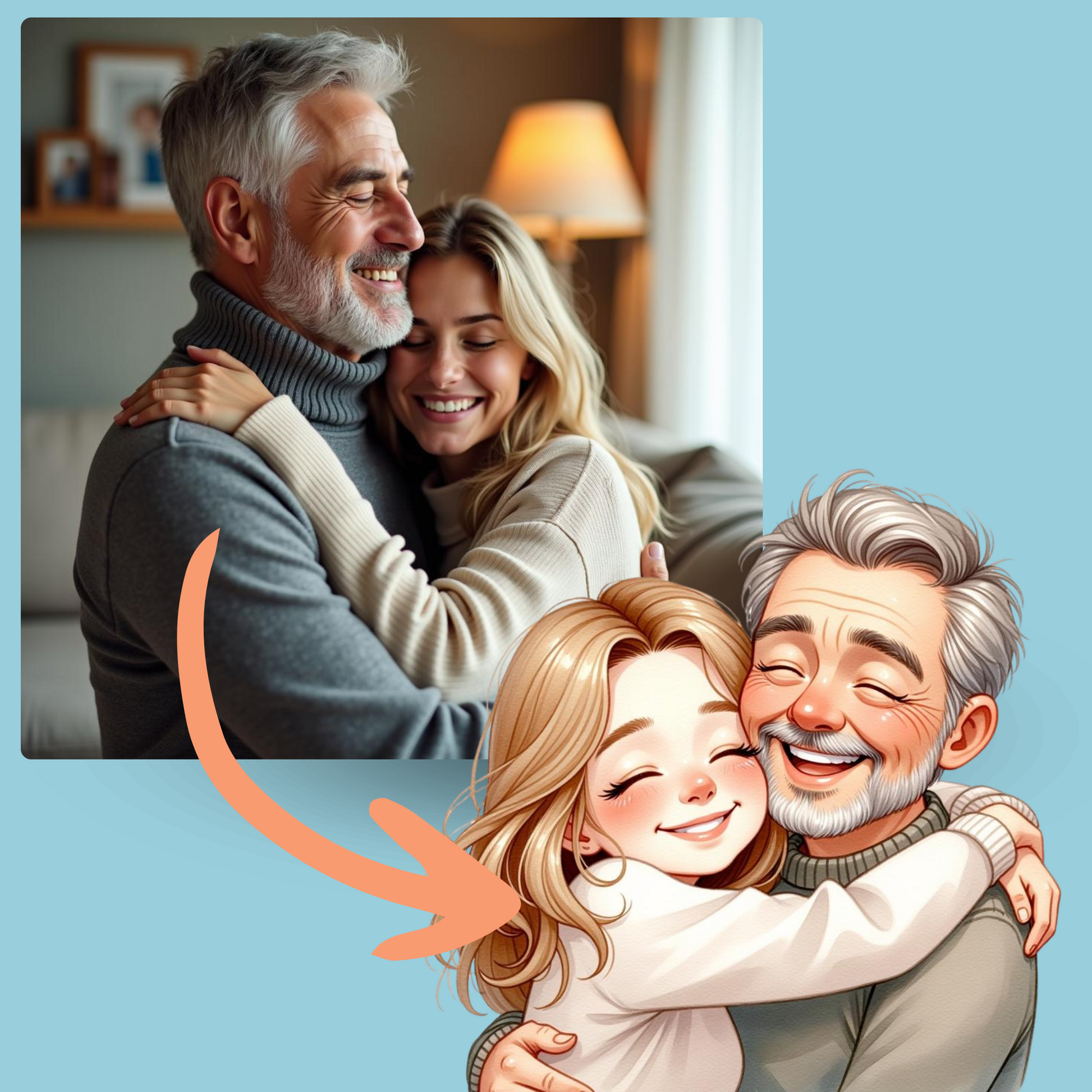 Danke für alles, Papa I Personalisiertes Buch für Papa - DreamyTales