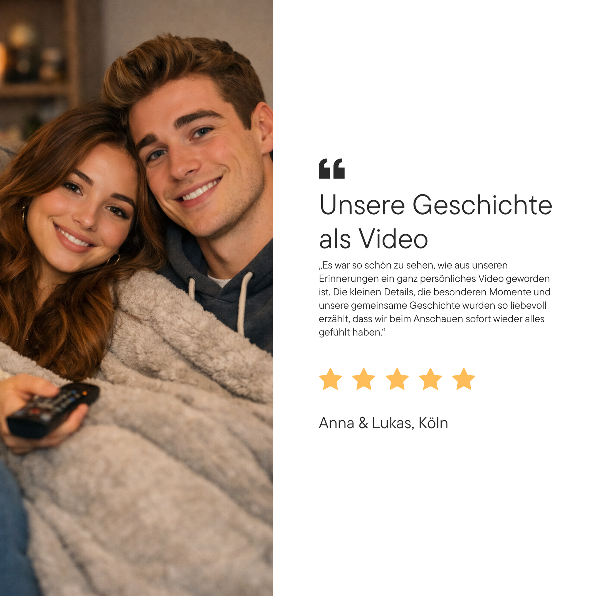 Eure Liebesgeschichte als Video
