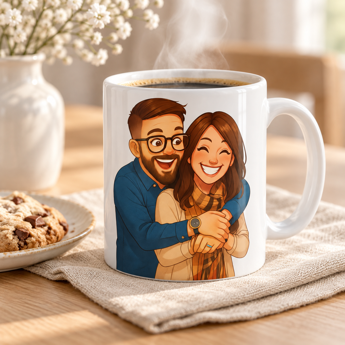 Personalisierte Premium Tasse mit Druckmotiv: Titelbild