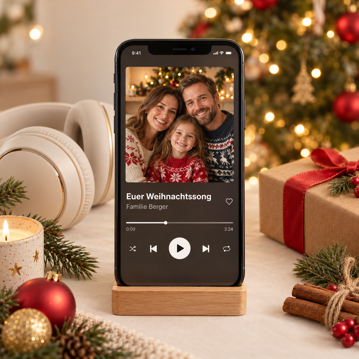 Personalisierter Weihnachtssong: Titelbild