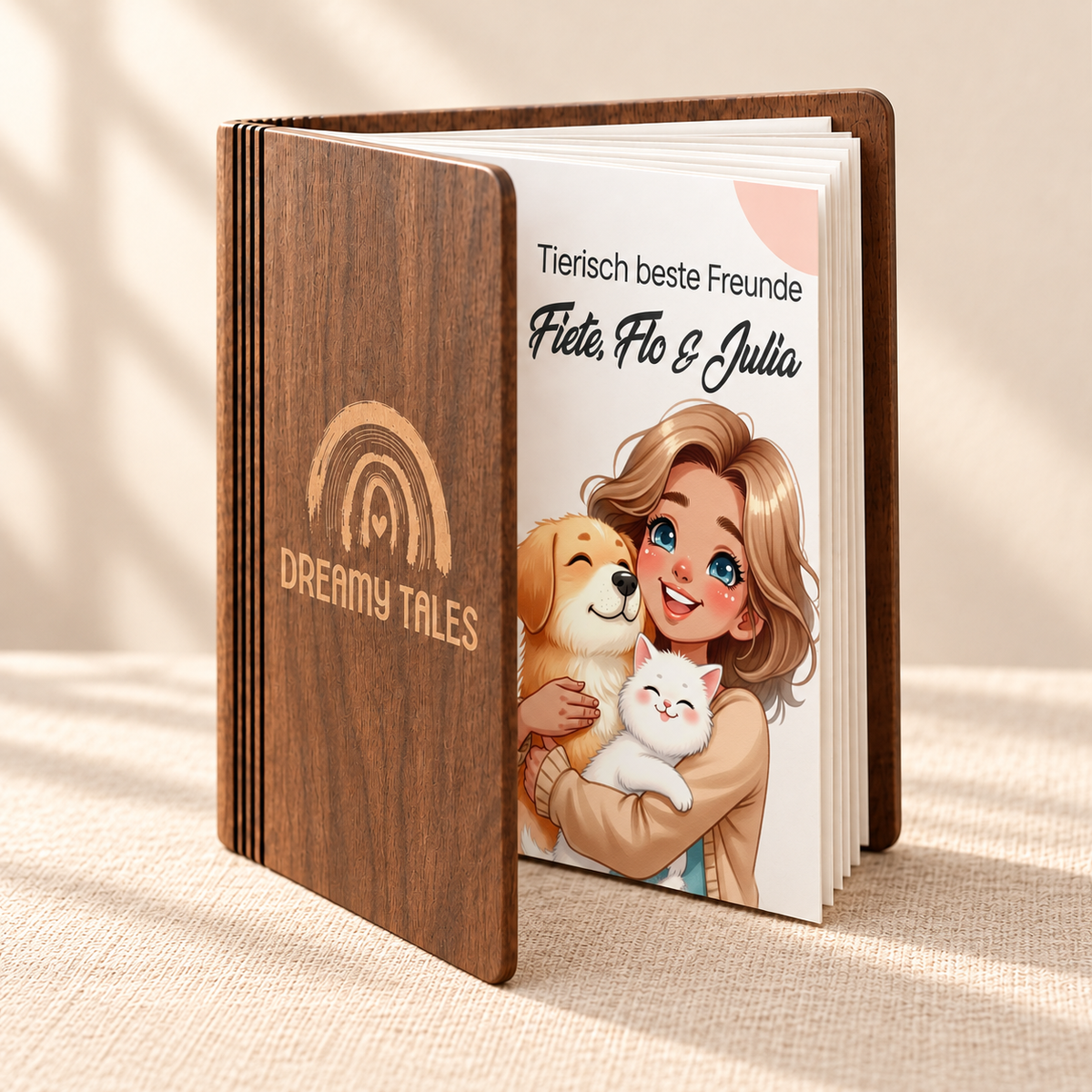 Personalisiertes Buch mit Hund oder Katze: Titelbild