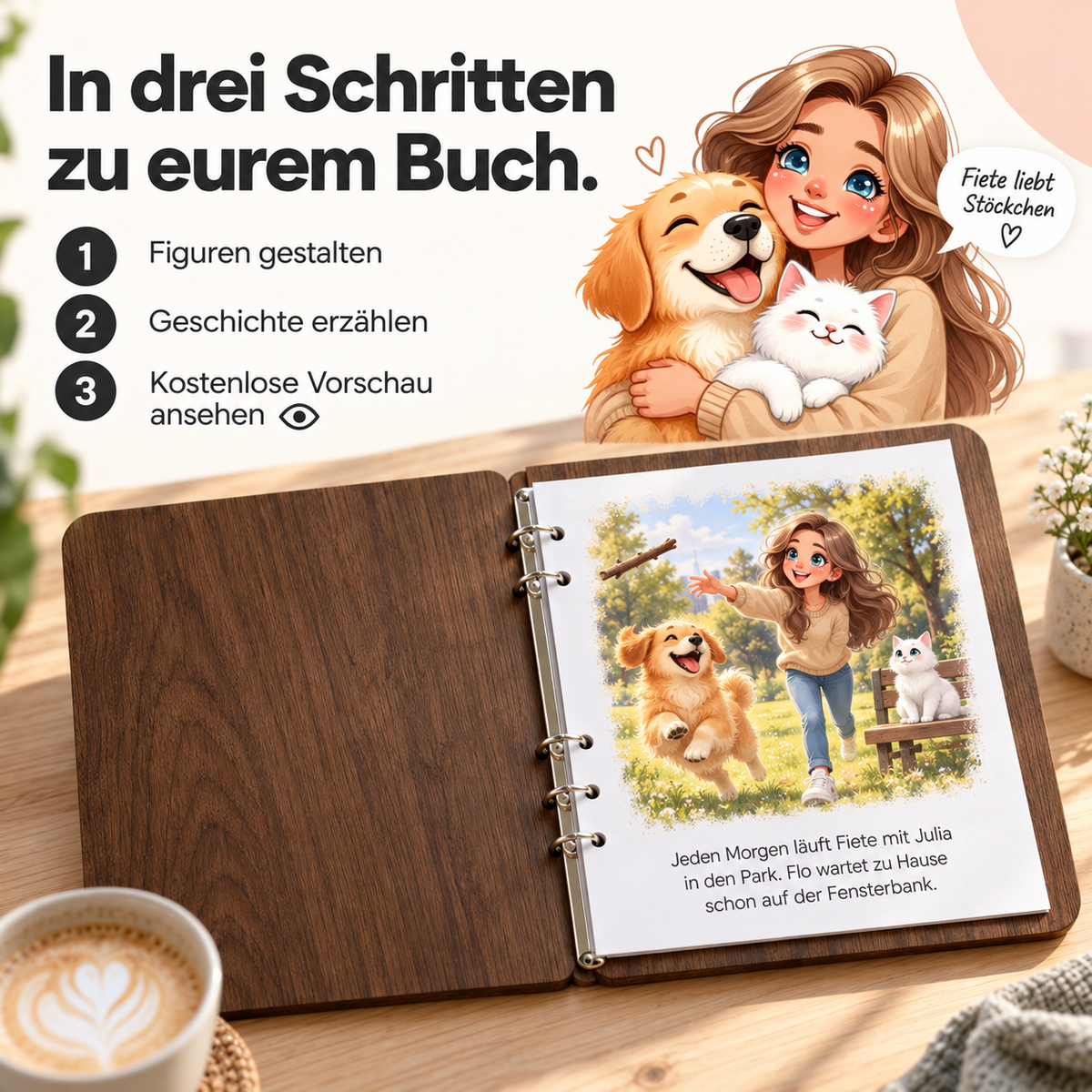 Personalisiertes Buch mit Hund oder Katze: Produktbild 4