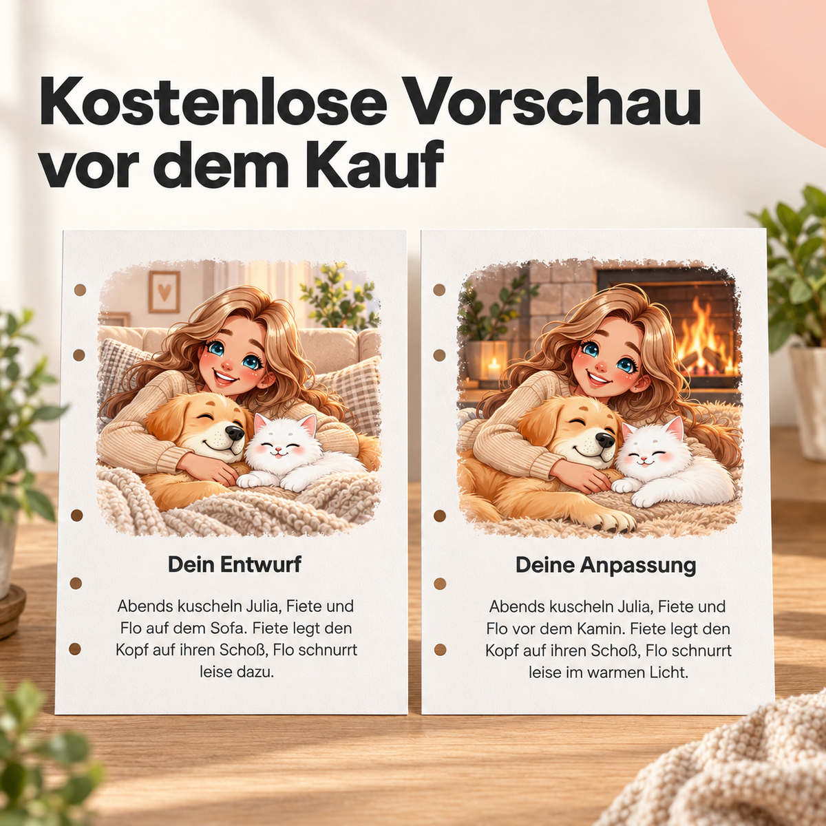 Personalisiertes Buch mit Hund oder Katze: Produktbild 6
