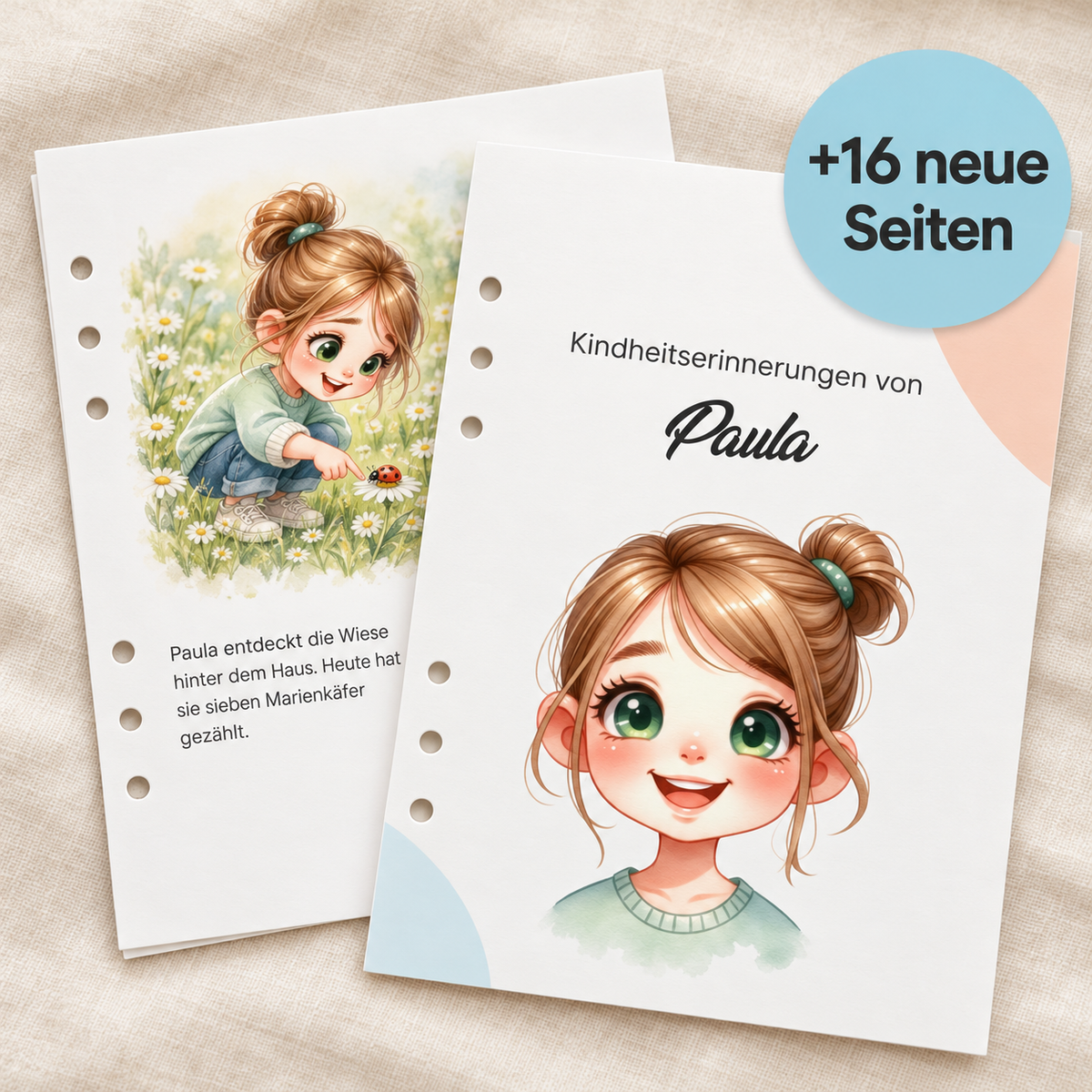 Erweiterung: Erinnerungsseiten für Kinder (2-6 Jahre): Titelbild