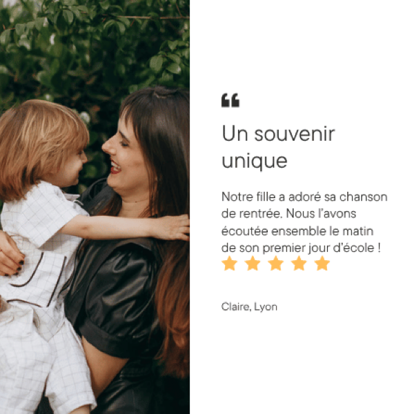 Chanson personnalisée pour sa rentrée scolaire - image produit 4