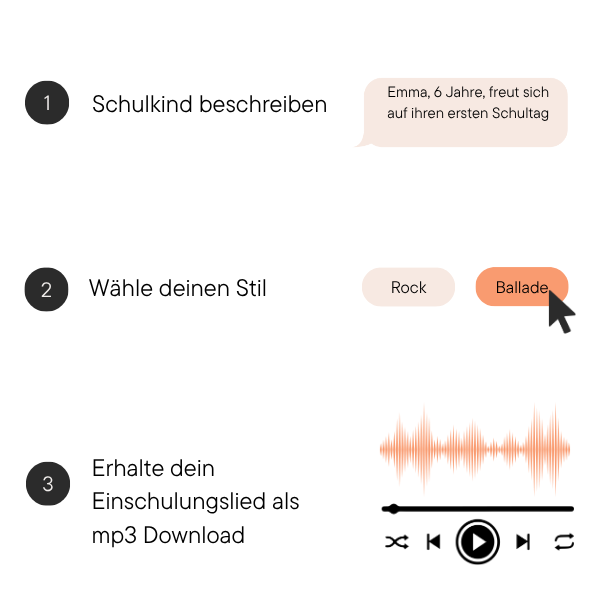 Personalisiertes Lied zur Einschulung Produktbild 3