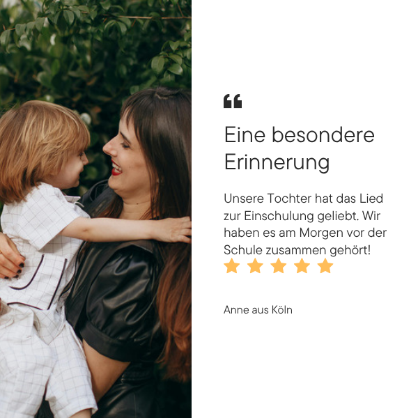Personalisiertes Lied zur Einschulung Produktbild 4